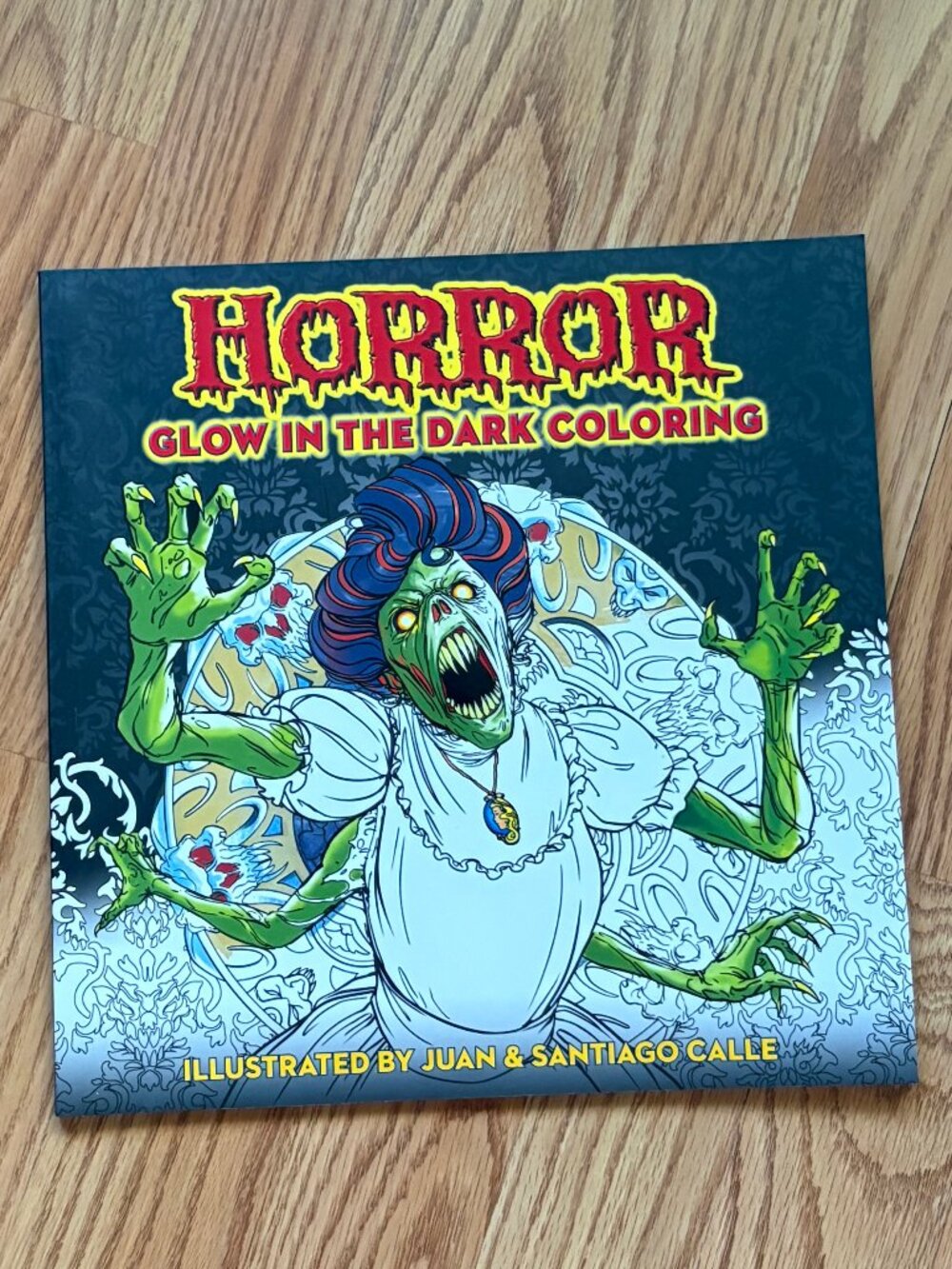 Horror Glow in the Dark Coloring Book (NOTE-ONLY 6 pages are glow in the dark!)